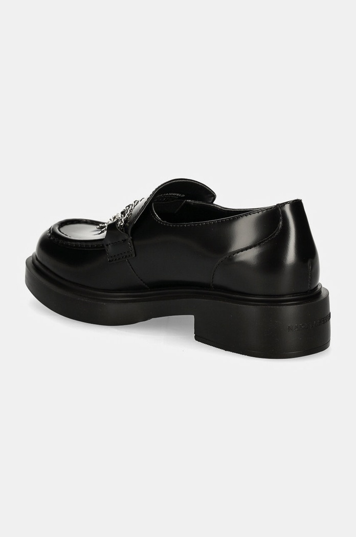 Boty Kožené mokasíny Karl Lagerfeld MACIE KL41214.00S černá