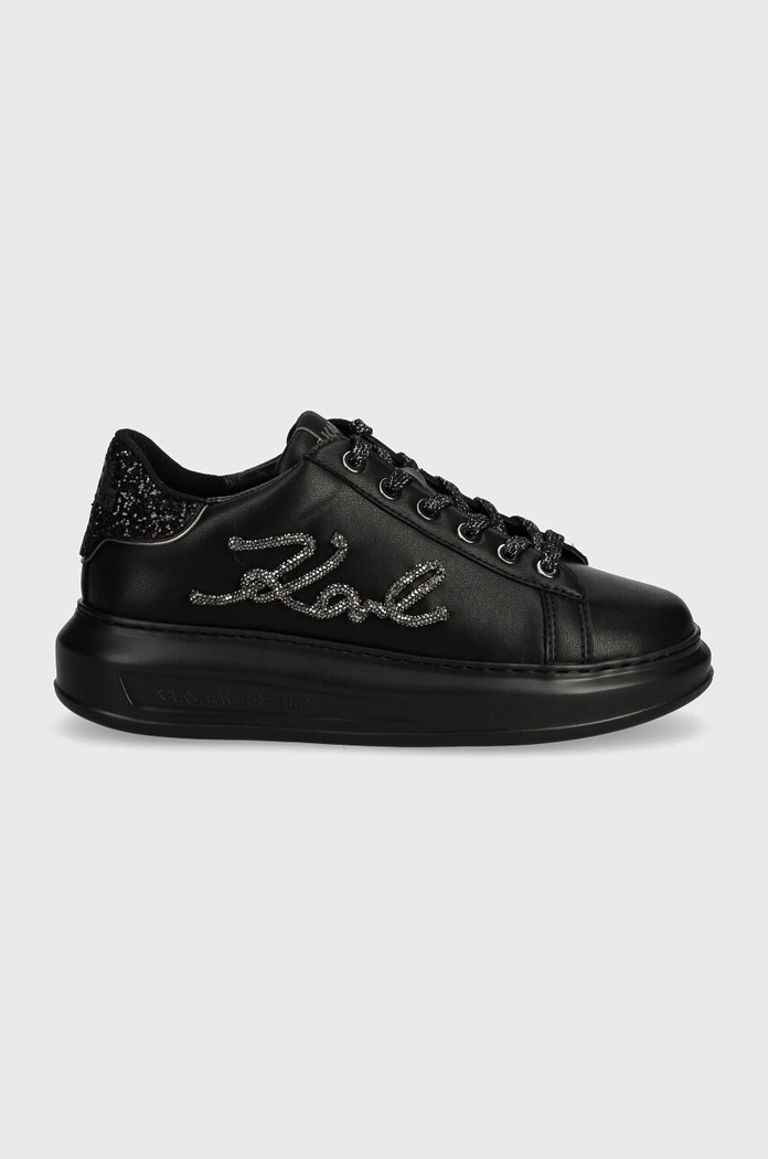 Kožené tenisky Karl Lagerfeld KAPRI KL62510G.00X černá AW24