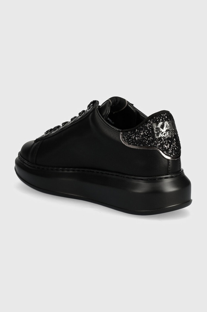 Boty Kožené tenisky Karl Lagerfeld KAPRI KL62510G.00X černá