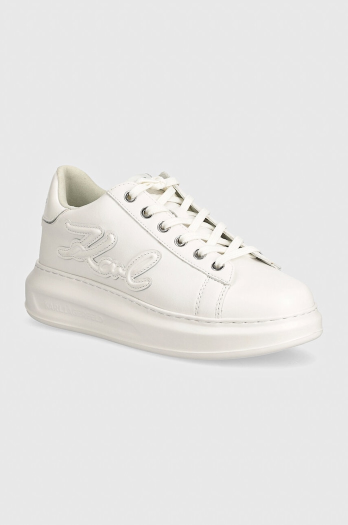 Kožené tenisky Karl Lagerfeld KAPRI Planet friendly biela KL62511A.01W