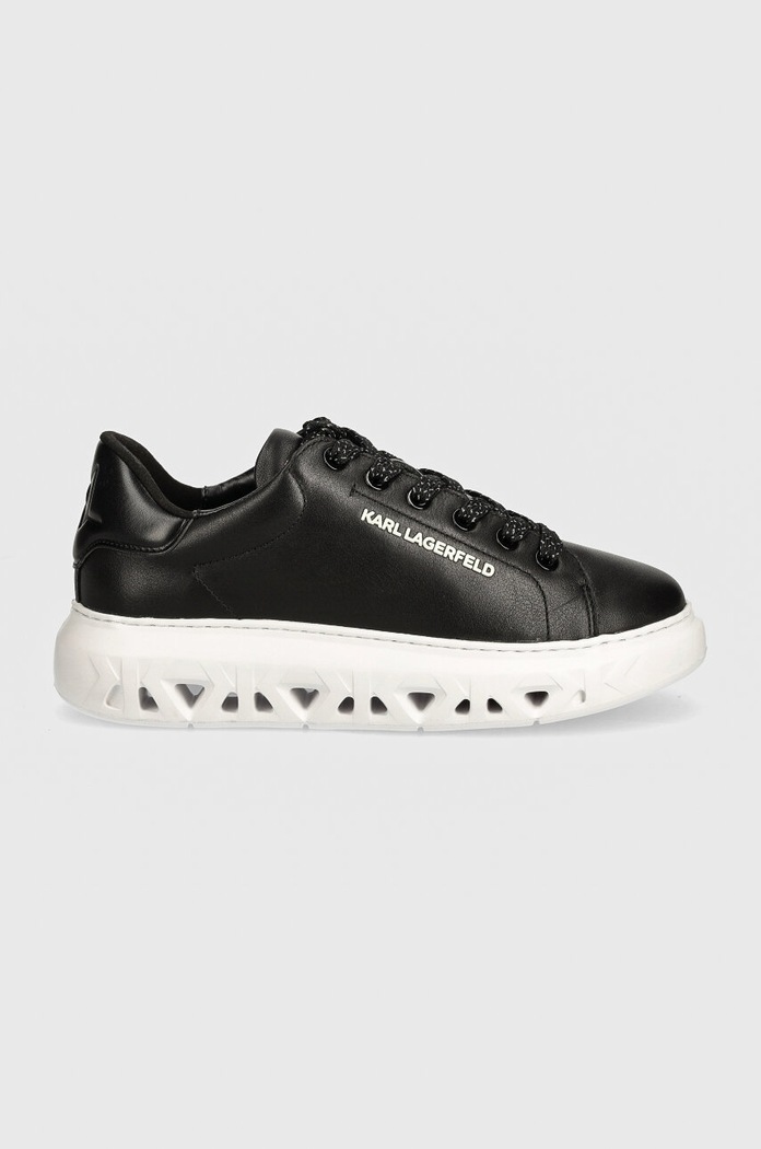 Karl Lagerfeld sneakersy skórzane KAPRI KITE KL64519.000 czarny AW24