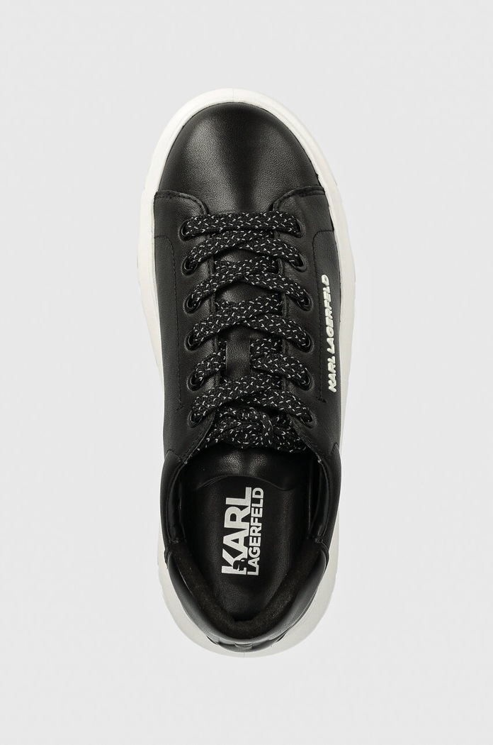 Karl Lagerfeld sneakersy skórzane KAPRI KITE czarny KL64519.000