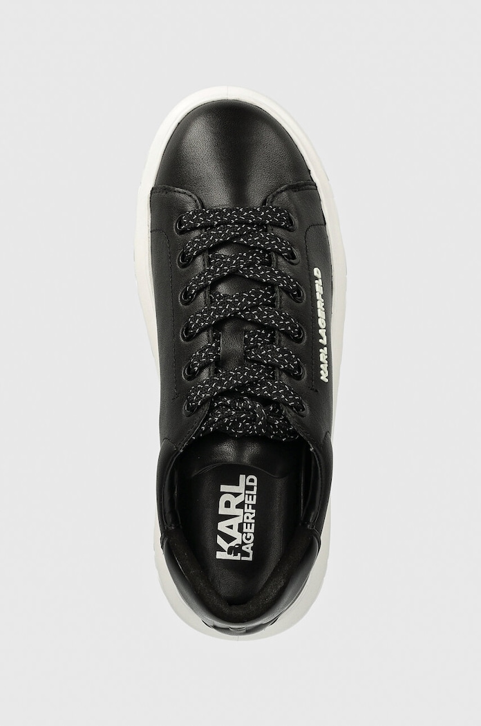 Karl Lagerfeld sneakersy skórzane KAPRI KITE czarny KL64519.000