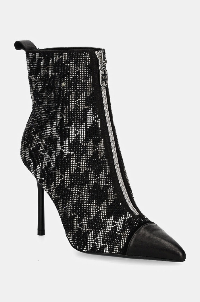 Nízké kozačky Karl Lagerfeld SARABANDE II jehličkový černá KL30954M.G0S