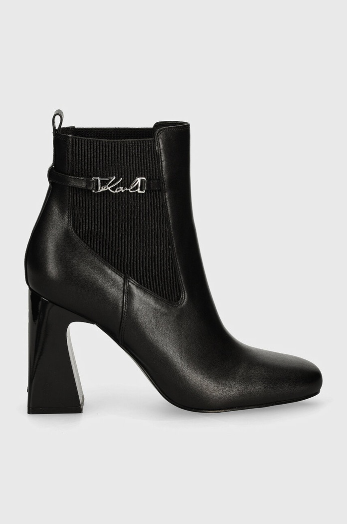 Karl Lagerfeld botki skórzane ASTRA NOVA KL33160.000 czarny AW24