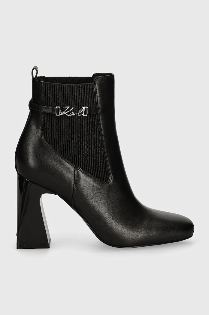 Karl Lagerfeld botki skórzane ASTRA NOVA KL33160.000 czarny AW24