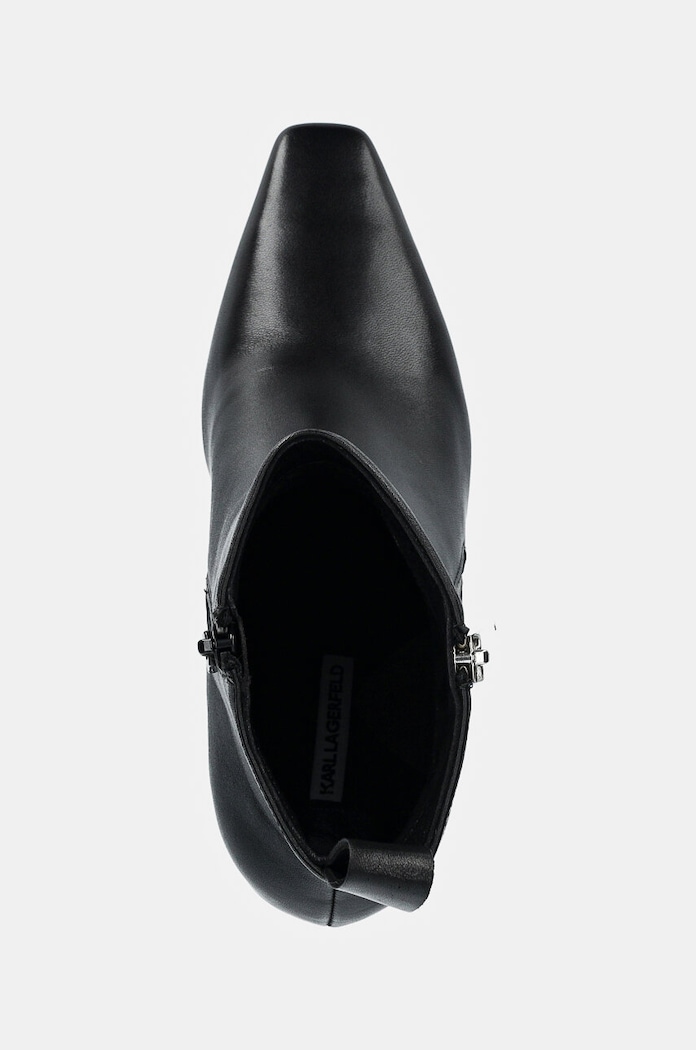Кожени боти Karl Lagerfeld KL TOWER черен KL33964.000
