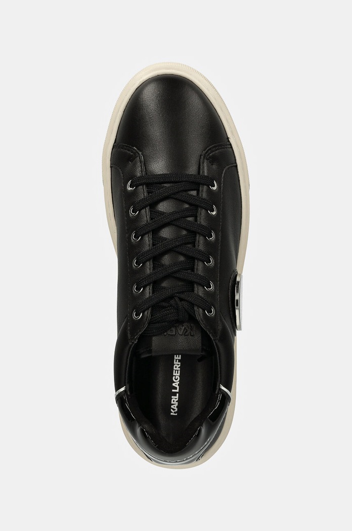 Karl Lagerfeld sneakers din piele MAXI KUP negru KL62212.000