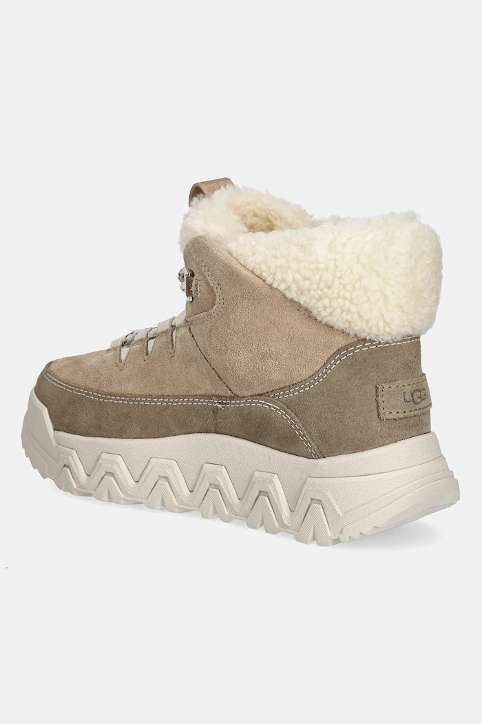 Shoes UGG suede ankle boots Terretrail Cozy Lace 1158210.SAN beige