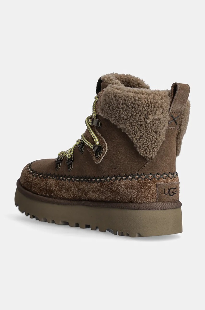Shoes UGG suede snow boots Classic Alpine Lace Up 1158271.HCK brown