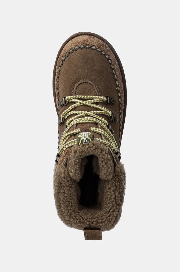 UGG suede snow boots Classic Alpine Lace Up brown 1158271.HCK