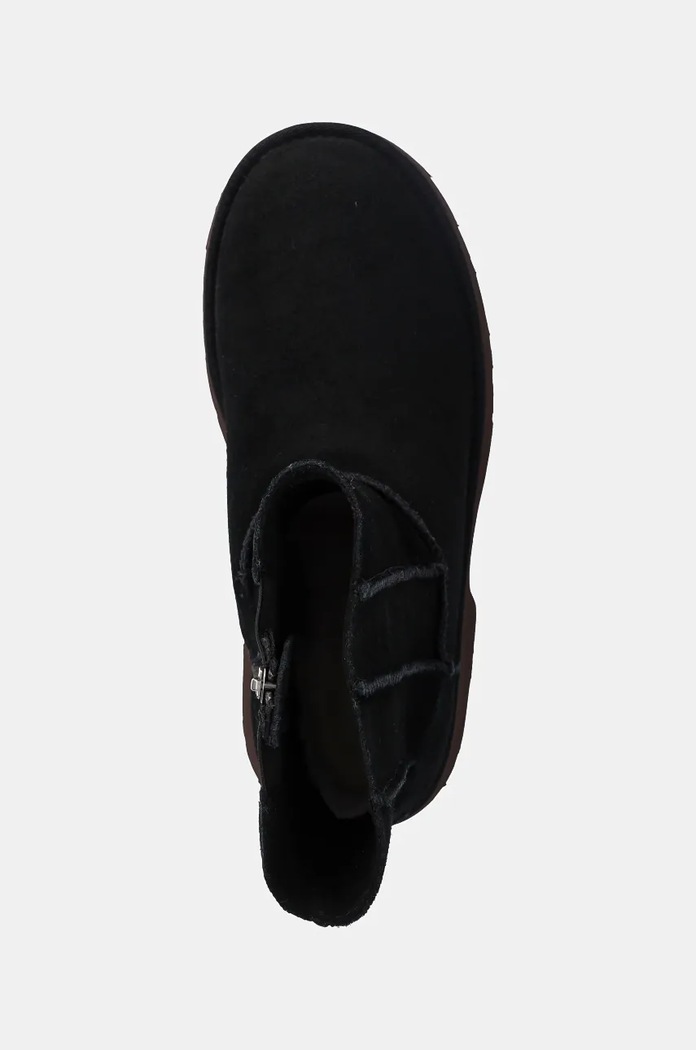 UGG botki zamszowe Classic Twin Seam New Heights czarny 1158313.BLK