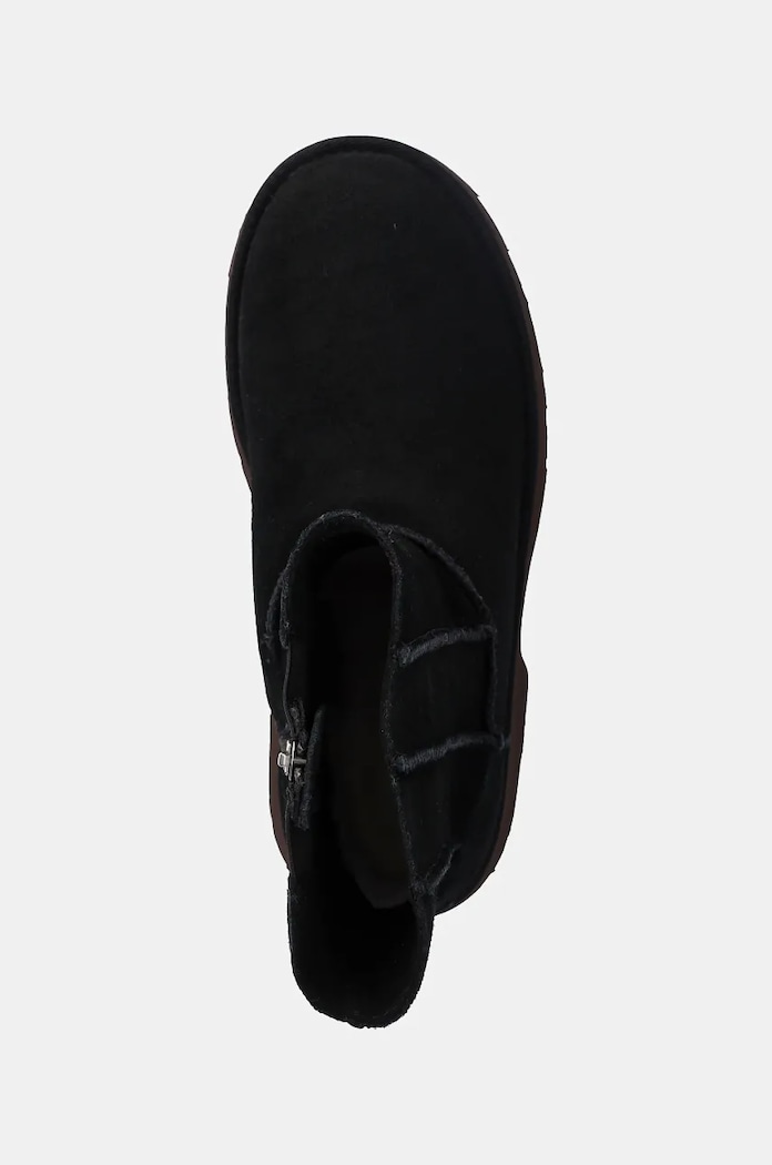 UGG botki zamszowe Classic Twin Seam New Heights czarny 1158313.BLK