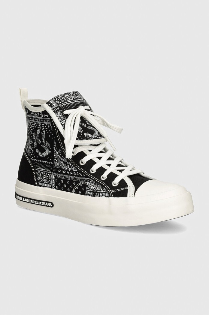 Kecky Karl Lagerfeld Jeans KLJ VULC plochá černá KLJ60955.901