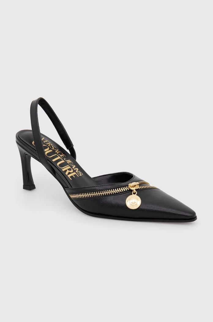 Lodičky Versace Jeans Couture Mandy imitace kůže černá 77VA3S30.ZS861.899