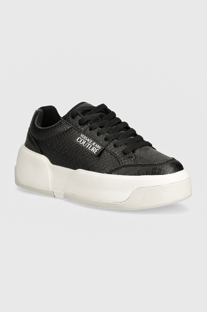 Tenisky Versace Jeans Couture Ravewing platforma čierna 77VA3ST2.ZS836.899