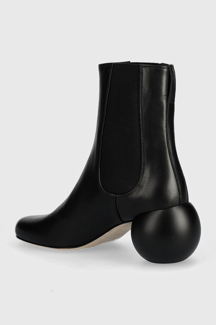 Obuwie Weekend Max Mara sztyblety skórzane ESTE 2425796014600.BLACK czarny