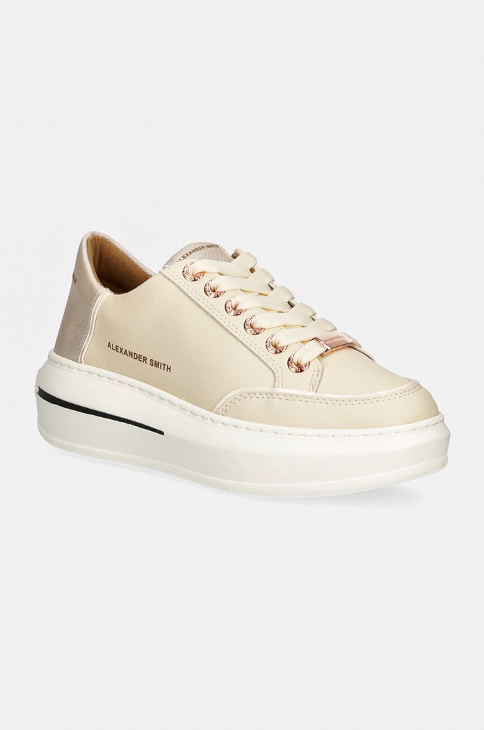 Alexander Smith sneakersy Lancaster imitacja skóry licowej beżowy ASBALSW1758CRM