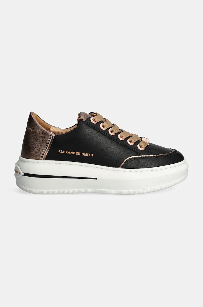 Alexander Smith sneakersy skórzane Lancaster ASBALSW1805BAR czarny AW24