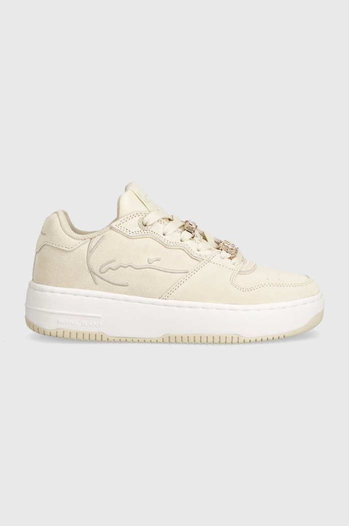 Karl Kani sneakersy zamszowe 89 Logo PRM 1184043 beżowy AW24