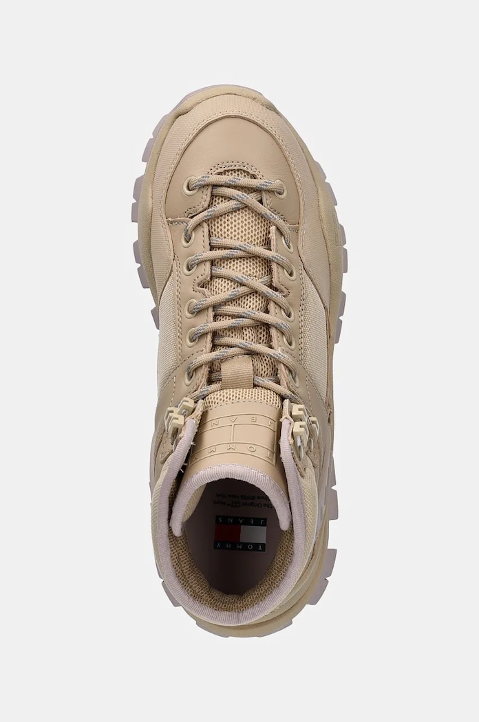 Gležnjače Tommy Jeans TJW FEMININE HYBRID BOOT bež EN0EN02553