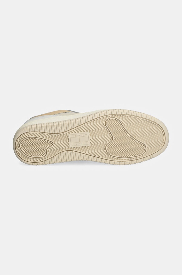 Tenisky Tommy Jeans TJW RETRO BASKET TONAL LOGO béžová EN0EN02606