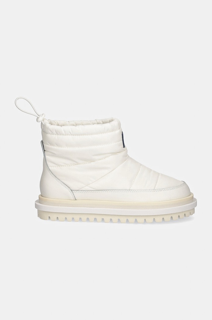 Tommy Jeans cizme de iarna TJW PADDED FLAT BOOT WL EN0EN02725 alb NC24