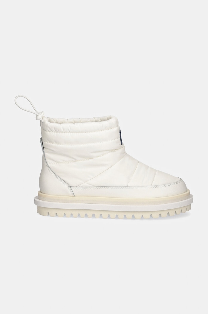 Tommy Jeans cizme de iarna TJW PADDED FLAT BOOT WL EN0EN02725 alb NC24