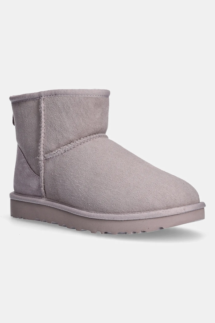 Čizme za snijeg od brušene kože UGG Classic Mini II bez kopčanja siva 1016222.PSK