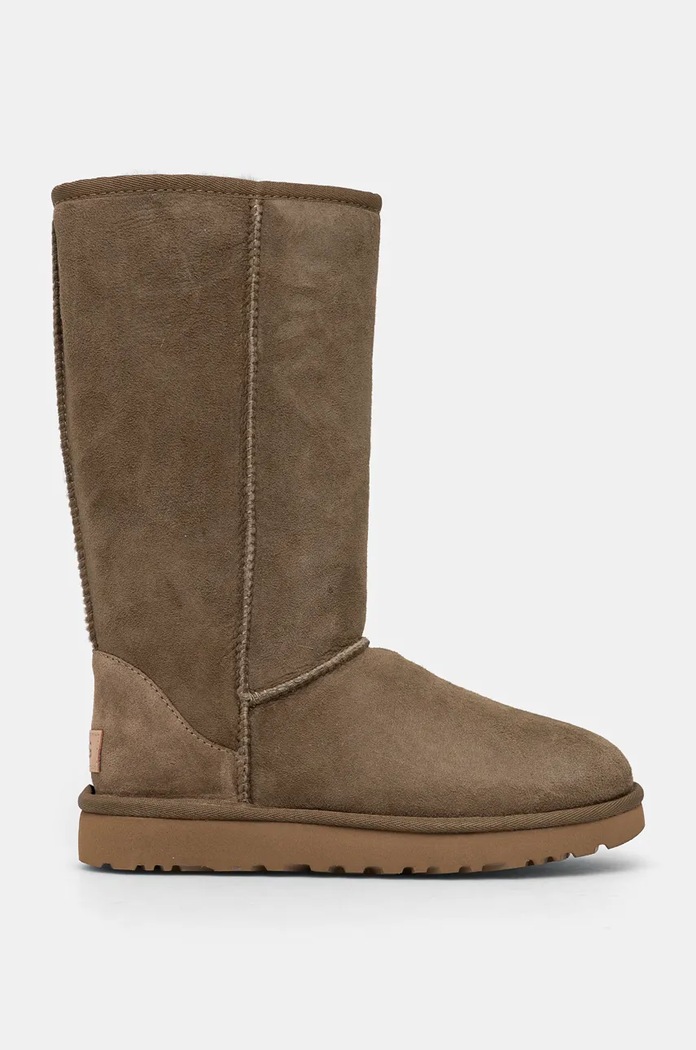 UGG śniegowce zamszowe Classic Tall II 1016224.ALP zielony AW24