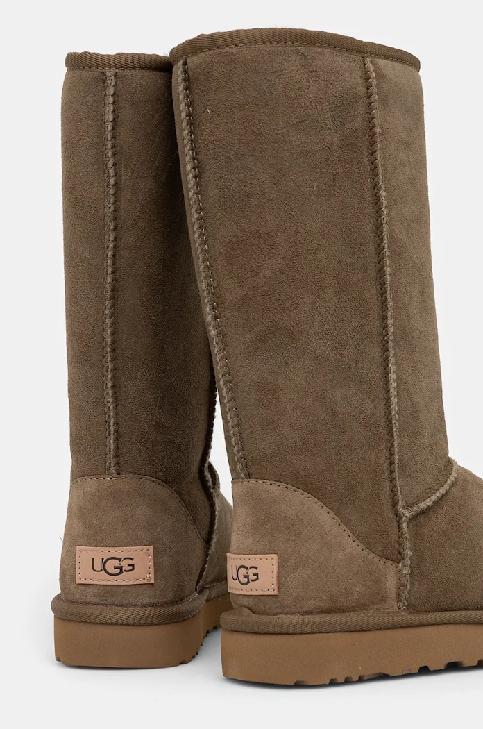 UGG śniegowce zamszowe Classic Tall II zielony 1016224.ALP
