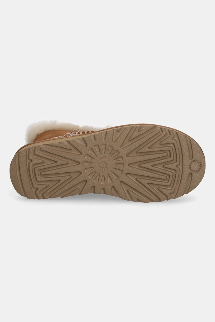 UGG cizme de zapada din piele intoarsa Classic Mini Alpine 1158251.CHE maro
