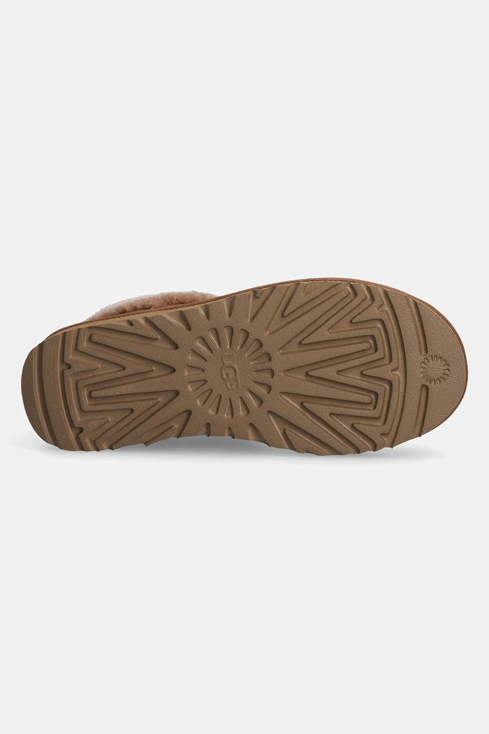 Semišové snehule UGG Classic Ultra Mini Maxi Curly 1158263.CHE hnedá