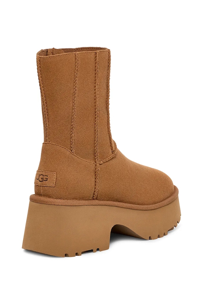 Obuwie UGG buty zamszowe Classic Twin Seam New Heights 1158313.CHE brązowy