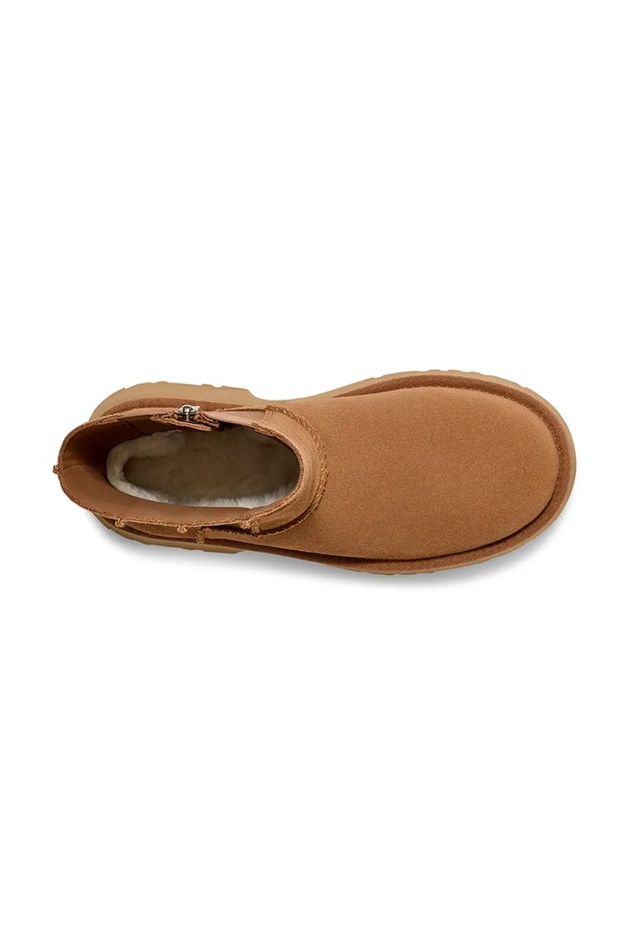 UGG buty zamszowe Classic Twin Seam New Heights 1158313.CHE brązowy