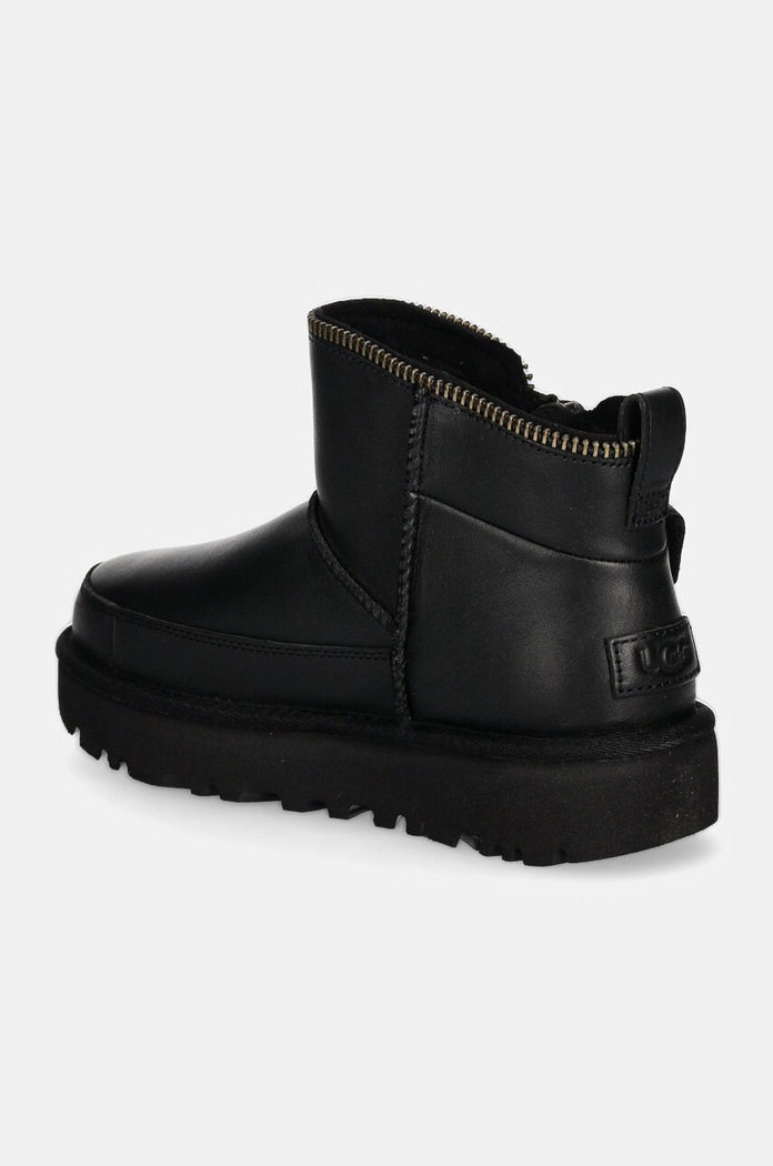 Încălțăminte UGG cizme de iarna Classic Mini Moto Boot 1164690.BLK negru