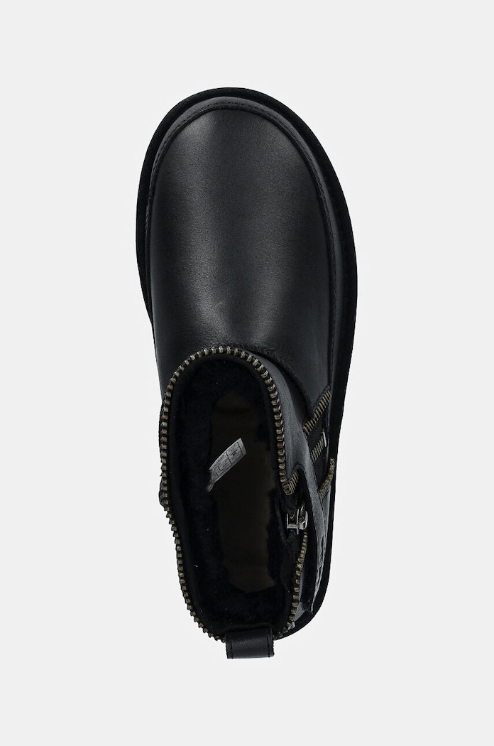 UGG cizme de iarna Classic Mini Moto Boot negru 1164690.BLK