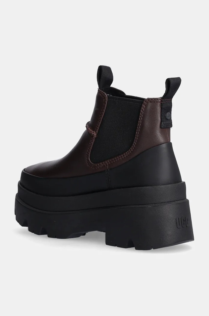 Obuv UGG Kožené topánky chelsea UGG Brisbane Chelsea 1167932.BCDR hnedá