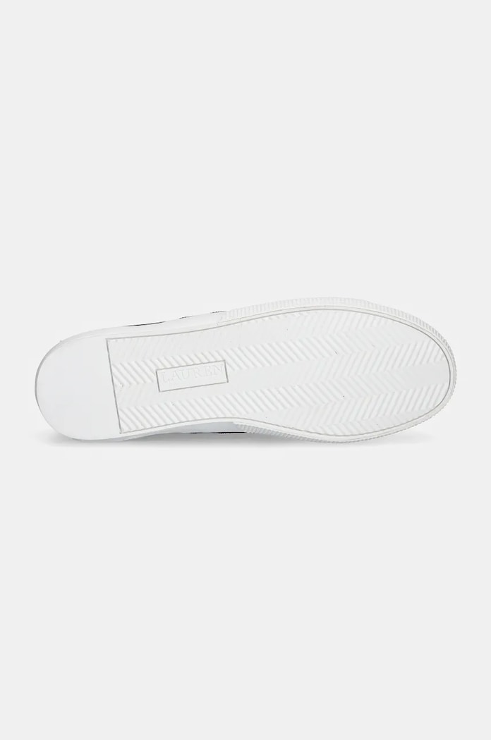 Lauren Ralph Lauren sneakersy skórzane Janson II 802775372007.200 brązowy