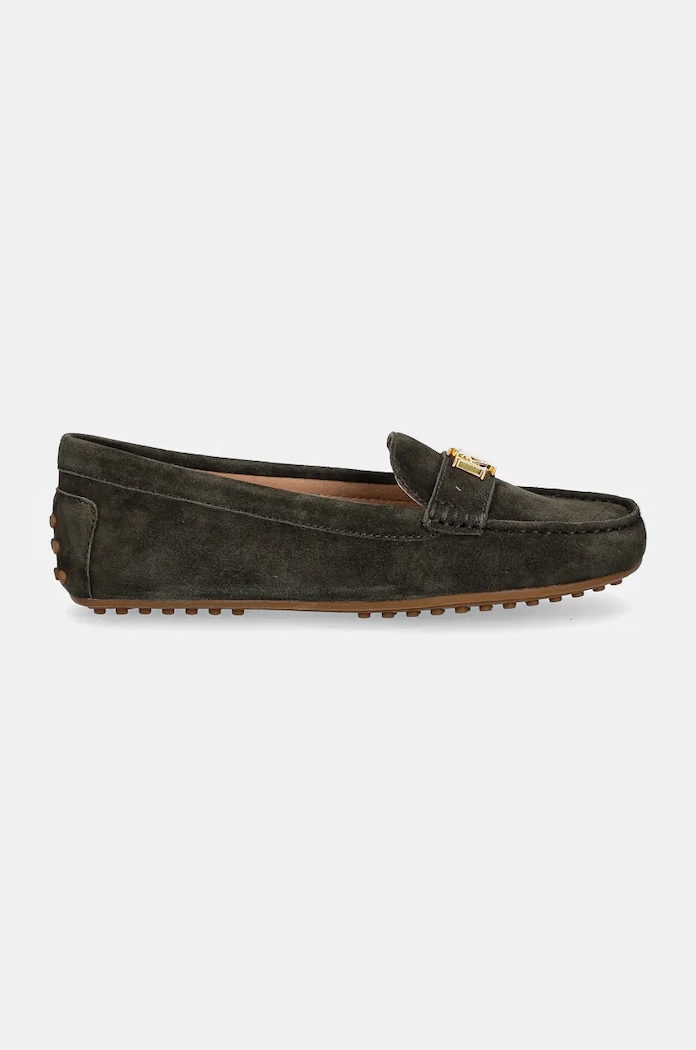 Μοκασίνια σουέτ Lauren Ralph Lauren Barnsbury 802821629024.301 πράσινο AW25