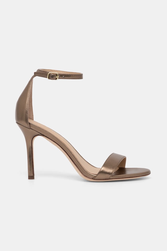 Kožené sandále Lauren Ralph Lauren Allie 802912334001.710 zlatá AW24