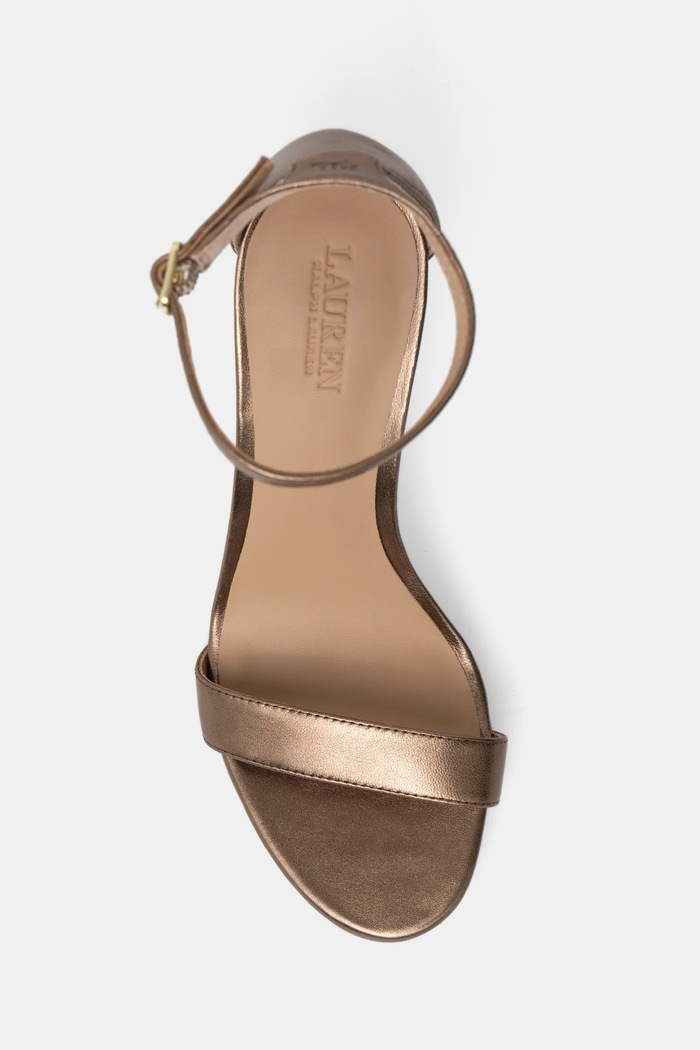 Kožené sandále Lauren Ralph Lauren Allie zlatá 802912334001.710