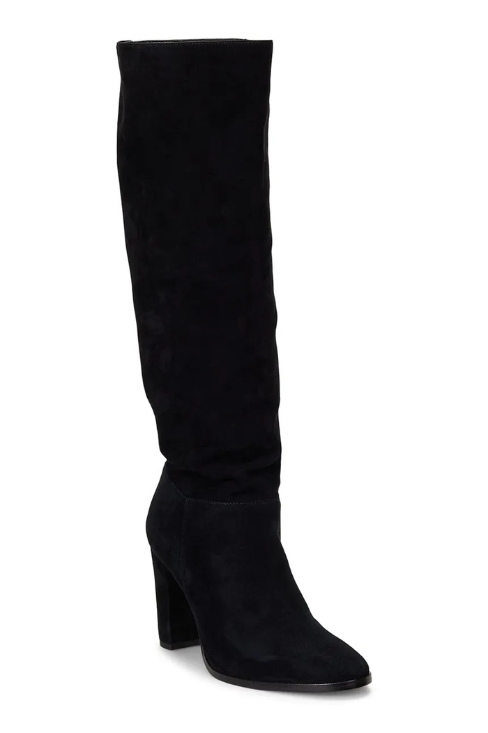 Semišové čižmy Lauren Ralph Lauren Artizan Tall 802937807001.001 čierna AW25