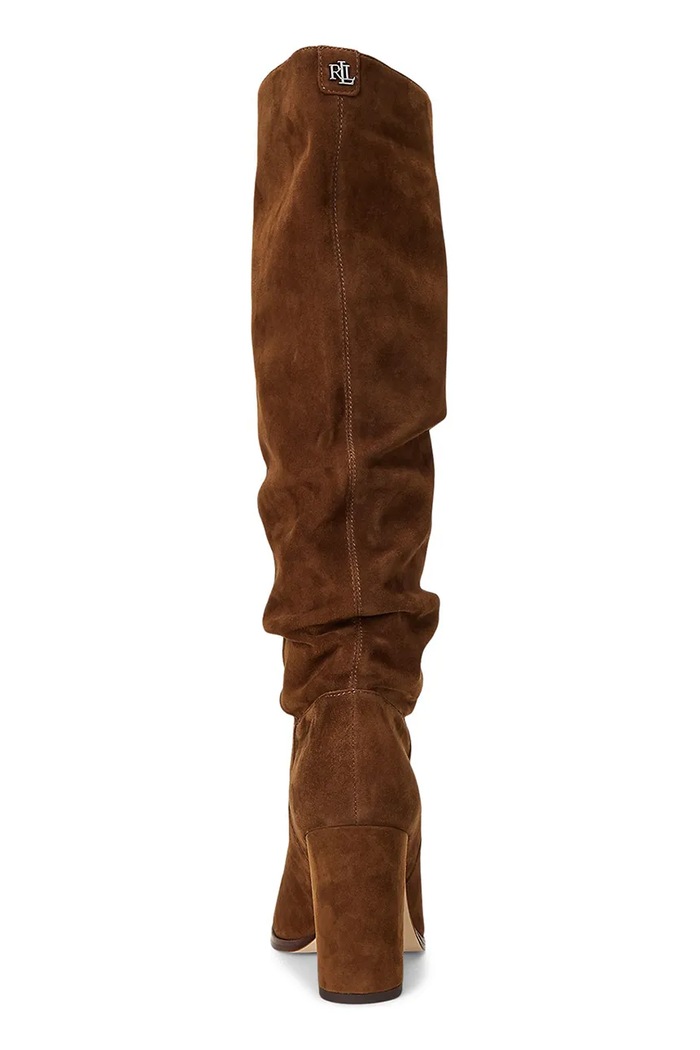 Obuwie Lauren Ralph Lauren kozaki Artizan Tall 802937807002.200 brązowy
