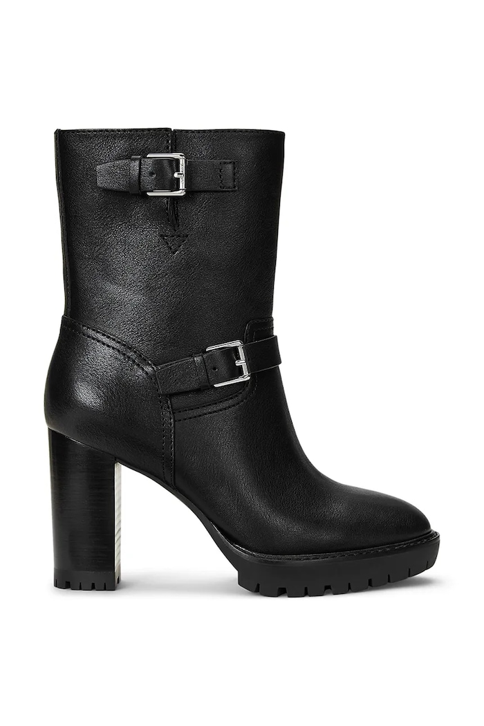 Шкіряні черевики Lauren Ralph Lauren Lyvia без утеплення чорний 802937819001.001