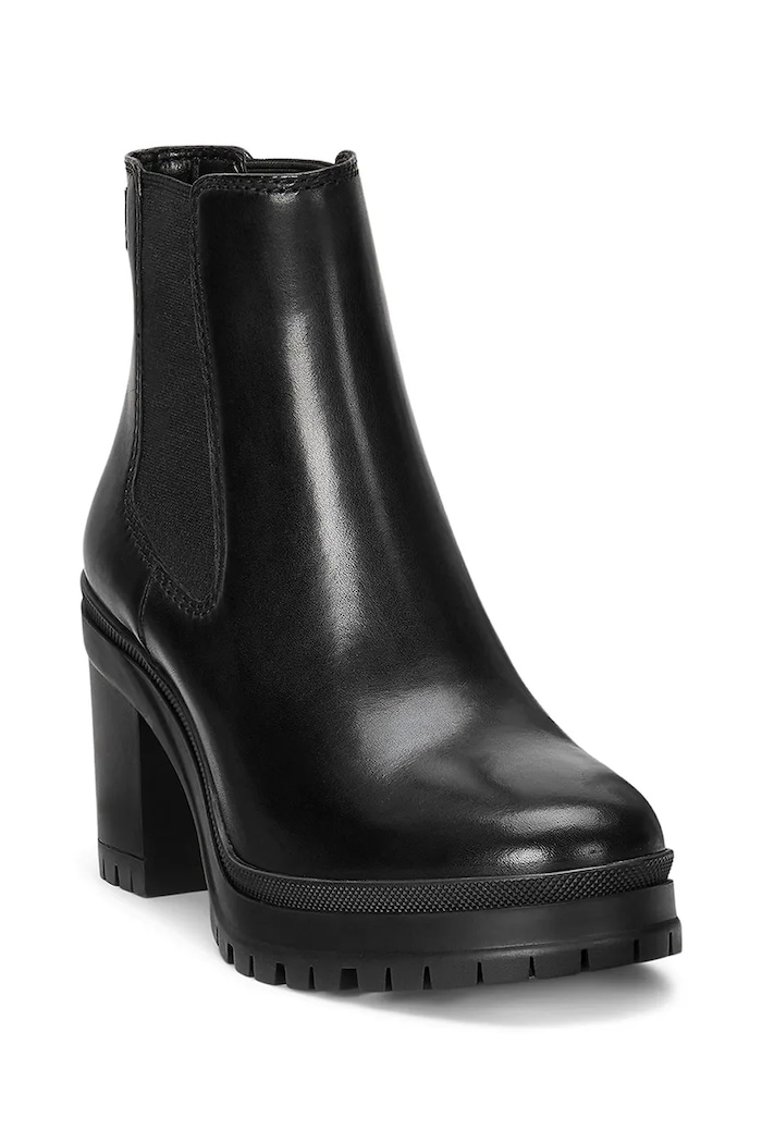 Шкіряні черевики Lauren Ralph Lauren Cailie 802937825001.001 чорний AW24