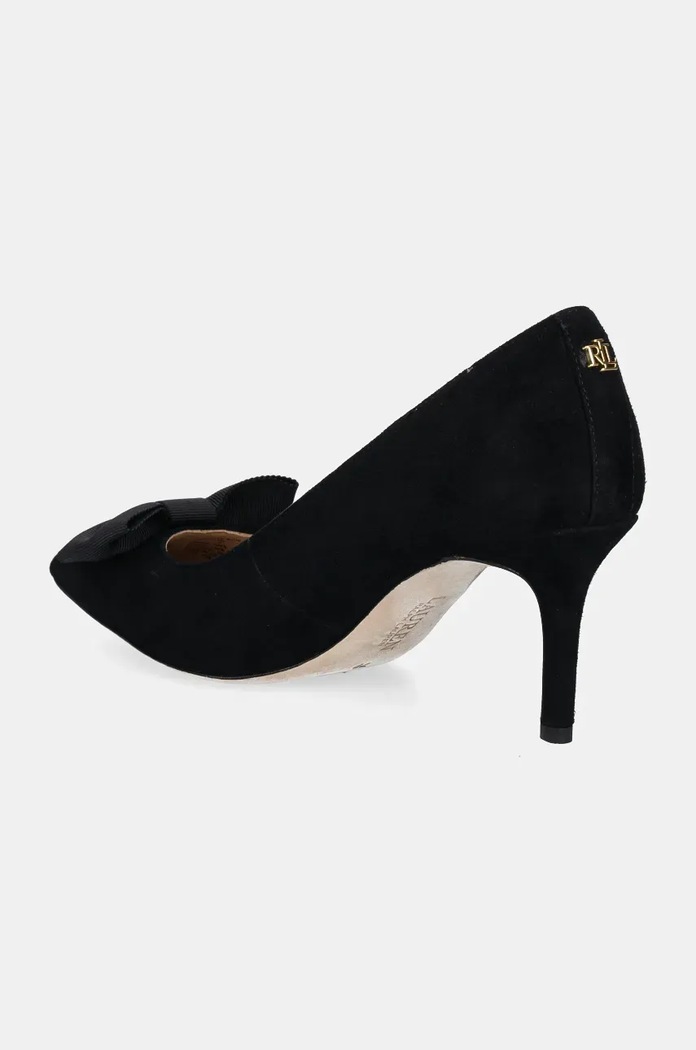 Παπούτσια Γόβες σουέτ Lauren Ralph Lauren Lanette Bow 802944556001.001 μαύρο