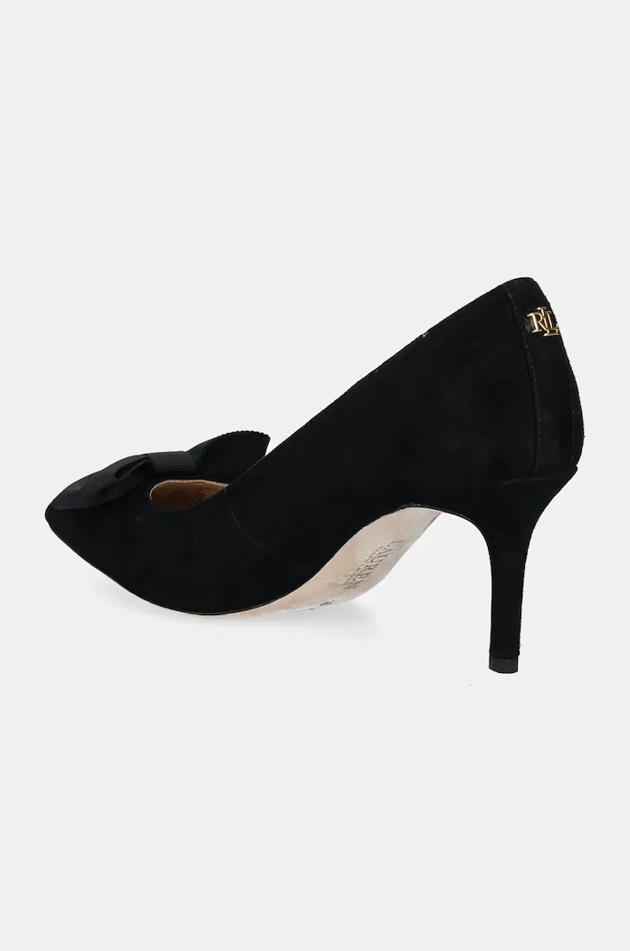 Παπούτσια Γόβες σουέτ Lauren Ralph Lauren Lanette Bow 802944556001.001 μαύρο
