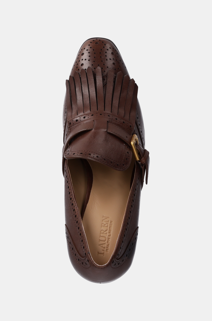 Kožené lodičky Lauren Ralph Lauren Colleen hnědá 802944557002.200