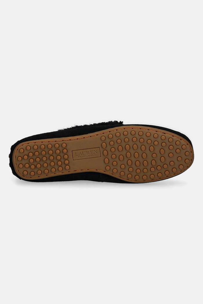Semišové mokasíny Lauren Ralph Lauren Barnsbury Sp 802945667001.001 černá